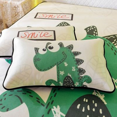 SleepyBear夏天冰丝枕套夏季单人学生成人凉席枕头套枕芯套子48*74一对