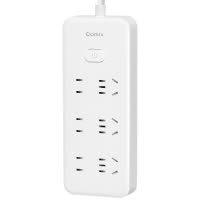 齐心 PCP-W628 延长线插座 6位21孔 总控全长3.0米 白