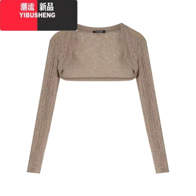 YIBUSHENG甜辣不规则牛仔吊带连衣裙女季新款短款披肩罩衫外搭收腰短裙子