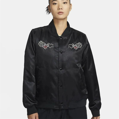 NIKE耐克棉服NSW VARSITY JKT GCEL保暖立领女装夹克FZ6533-010 D