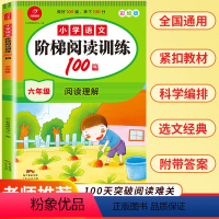 [正版]小学语文6年级阶梯阅读训练100篇统编版同步阅读理解彩绘版