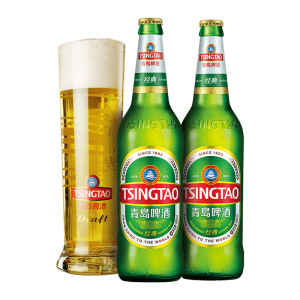 青岛啤酒经典10度600*3*4牛卡纸箱啤(17版)