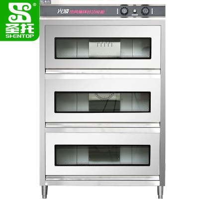 圣托(Shentop)1.2米三门热风循环光波消毒柜 商用热风循环储物柜 酒店饭店工程消毒碗柜 DAE11