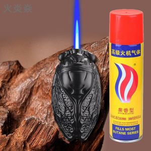 新款高颜值金蝉防风打火机个性创意直冲蓝焰火机高档礼物送男友潮