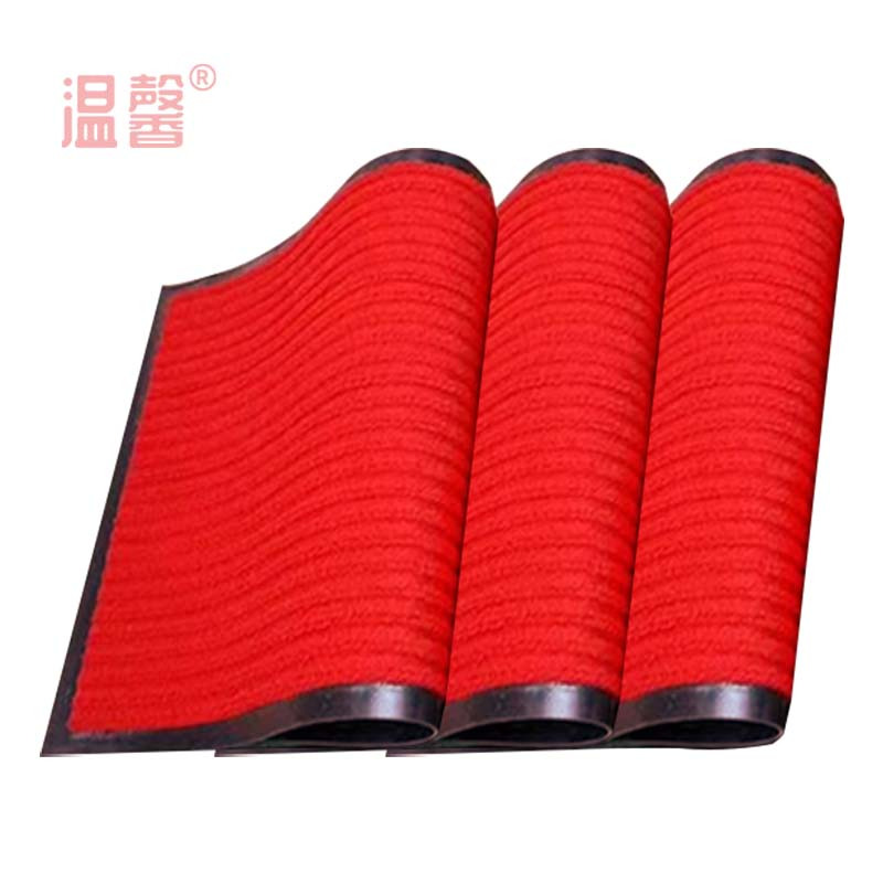 温馨 双条纹地垫 大红色1.8米宽 米