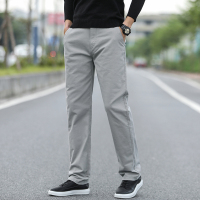 金盾(KIN DON)品牌冬季厚款休闲裤男士西裤百搭宽松加大码直筒韩版潮流长裤子男裤肥佬黑色裤子