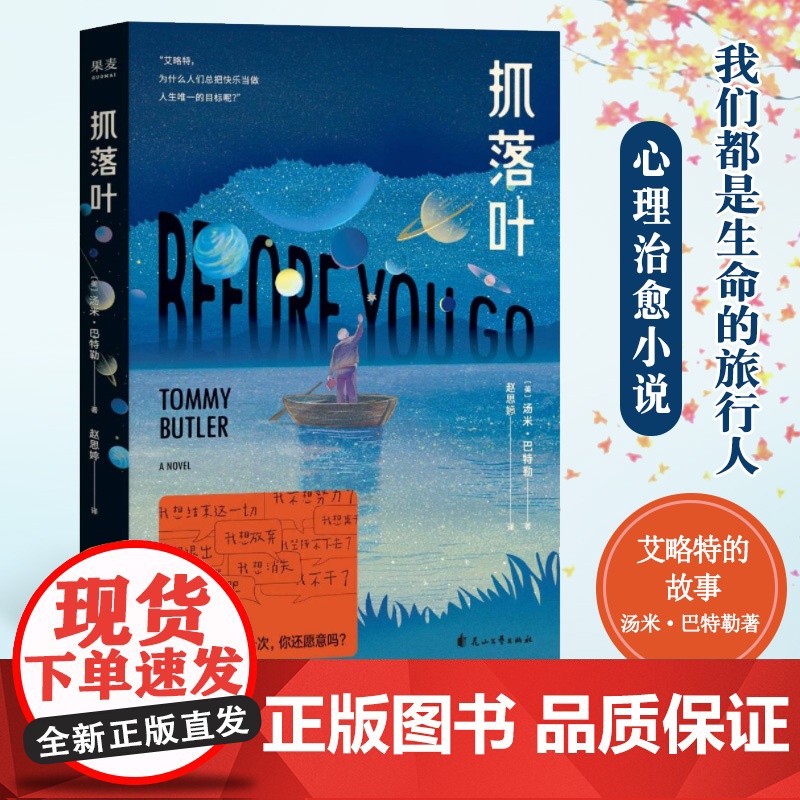 抓落叶 汤米.巴特勒著 我们都是生命的旅人 抵达终点就是人生的终意义 思考人生的意义 外国小说治愈书籍 预防摆脱抑郁心理