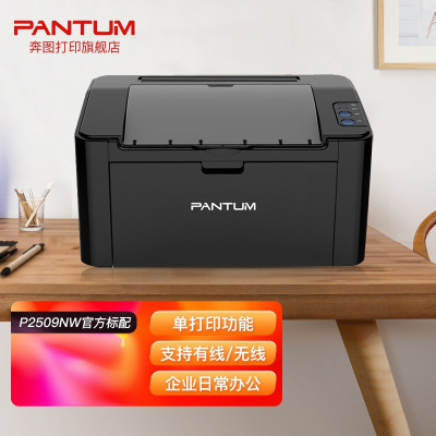 奔图(PANTUM)P2509NW A4黑白激光单功能打印机无线WIFI网络手机平板无线连接企业家庭家用办公打印机高效打印机机身小巧 文档作业试卷材料打印机3