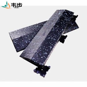康力强健身房橡胶地垫收边条 多彩地垫系列安装配件安装加固卡扣
