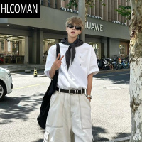 HLCOMAN260g小众设计感短袖t恤男生夏季潮牌美式cleanfit上衣服