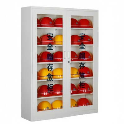 攸形安全帽摆放储存柜1200*360*1600mm台