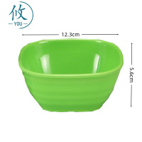 攸 中号绿色四方碗 12.3*5.6cm 个