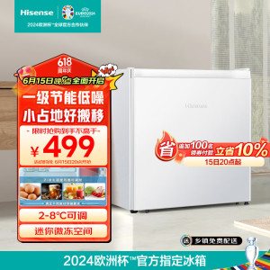 海信小冰箱45升 一级能效 小冰箱单门冷藏保鲜电冰箱 迷你小型宿舍办公室家用 节能省电 以旧换新 BC-45S/A