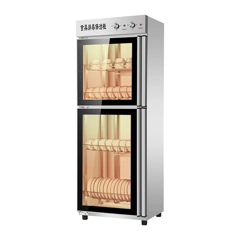 臻远ZY50429002立式消毒柜大容量保洁柜酒店厨房餐具碗筷消毒柜 上下门四层架