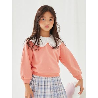 [1件3折价:51]moomoo童装女童卫衣春秋新款娃娃领杜邦索罗娜面料文艺打底衫