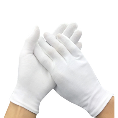 山之只 司仪白手套手套 均码 双