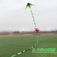 潍坊风筝大原风筝成型三角长尾风筝微风儿童小型易飞创意 三维工匠 小号风筝+5米尾+100米线板
