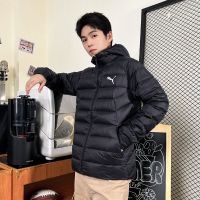 彪马(PUMA)羽绒服男装新款户外跑步训练外套防寒保暖休闲运动服连帽羽绒服 672393-14 ZP