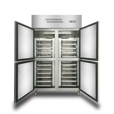 晶贝（Jinbest）豪华款铜管风冷厨房冰箱四门厨房柜立式冷柜双温保鲜冷冻冷藏商用点菜冰柜酒店饭店蛋糕烘焙用风冷无霜冷柜
