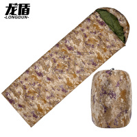 龙盾 户外信封式睡袋 加厚保暖成人单人野营睡袋 2.5KG丛林荒漠水墨纹