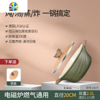 北欧风电磁炉专用锅汤锅家用不粘锅煮锅炖锅熬阿胶锅专用锅 FENGHOU 奥登塞汤锅内灰外浅绿24cm