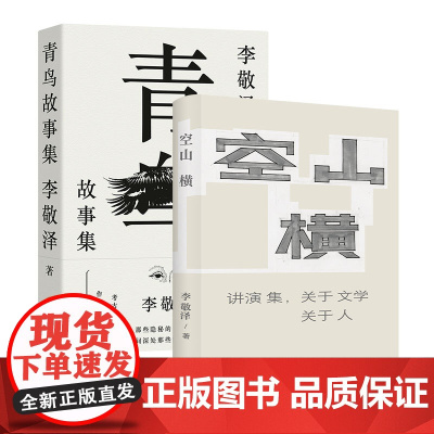 李敬泽套装:青鸟故事集+空山横 中国现当代名家文学作品集文学 译林出版社正版