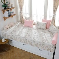 家柏饰(CORATED)北欧高密度海绵飘窗垫乳胶窗台垫定做沙发毯阳台垫榻榻米卡座 花7号 15cm飘窗垫