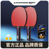 错山 专业乒乓球拍套装 初学者训练拍子(2拍3球+收纳袋) S-09