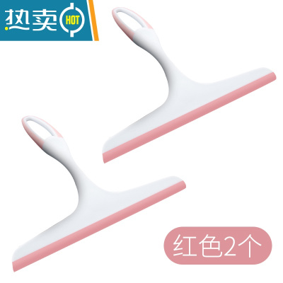 敬平2个装擦玻璃器家用双面擦清洁器擦窗器镜子刷刮水清洗窗户工具 擦玻璃器2个装-粉色