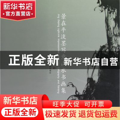 正版 景在平淡墨写意山水书画集 绘画:景在平 中国美术学院 97875