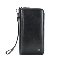 苏宁宜品&一禾亼物真皮长款钱包男多功能大容量手拿手机包钱包多卡位卡包现金收纳袋3053