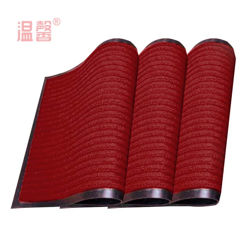 温馨 双条纹地垫 暗红色2米宽 米