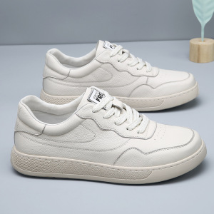 头层牛皮男鞋潮牌高级感休闲鞋新款男士厚底皮鞋男真皮板鞋男