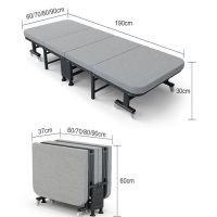 心业70公分折叠床XY-ZDR7海绵床 此产品单件不出售批量请联系客服