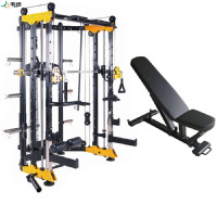 韦步WF-6018史密斯机 综合训练器史密斯机大飞鸟深蹲卧推架健身房龙门架 单机+Q5训练凳