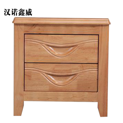 汉诺鑫威床头柜简约现代卧室床边储物柜升级款榉木色50*41*50cm