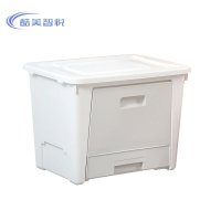 酷美智悦 前开式灰白色储物箱47*35*35cm KM-BH797 个