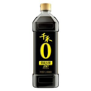 千禾零添加酱油头道御藏180天1L不加味精特级生抽酿造酱油调味料