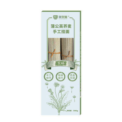 陇浆源蒲公英荞麦手工挂面粗粮健康低脂代餐面条劲道速食2盒装