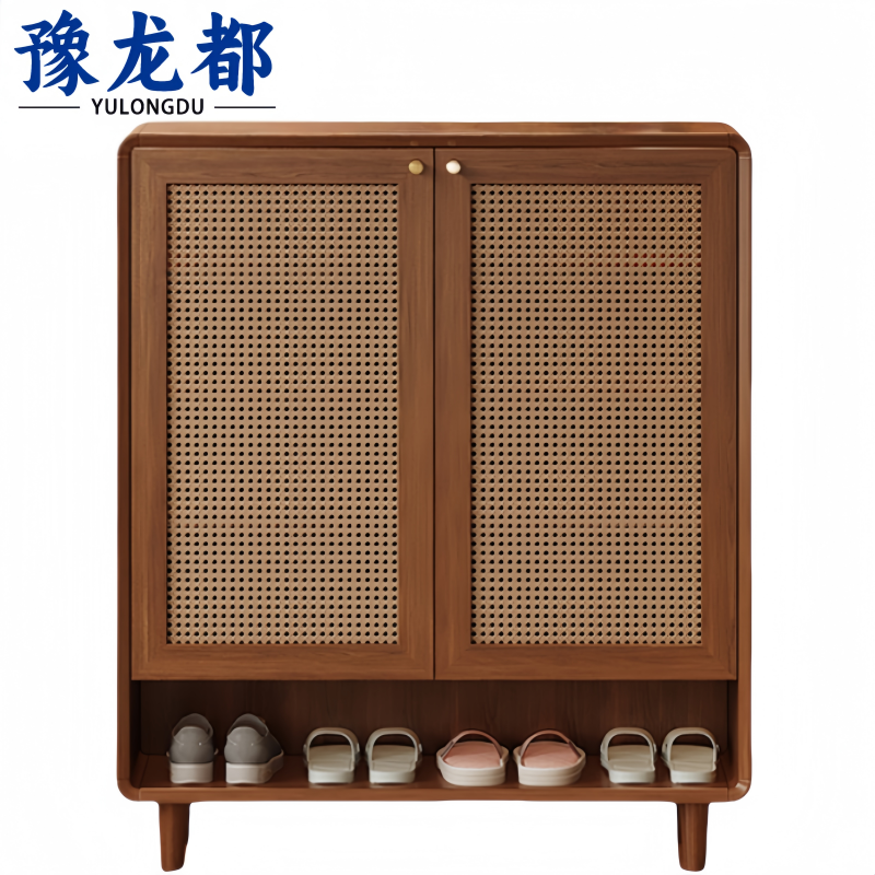豫龙都鞋柜实木个