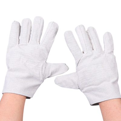 鑫木樽帆布手套6道线双