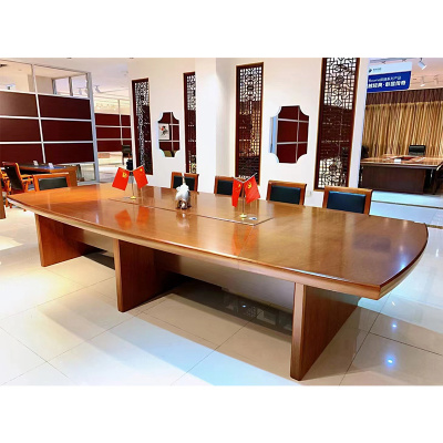 匡大会议桌5.0米会议桌H1608-5000H(5000W*2000D*770H 马肚弧边)