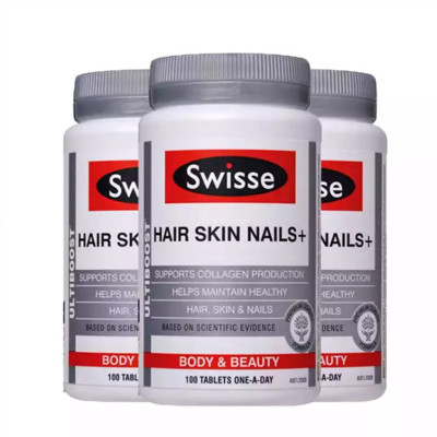 3瓶-澳洲Swisse胶原蛋白片100片补充胶原蛋白补充皮肤头发营养恢复皮肤水嫩