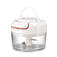 拉蒜压蒜器碎蒜捣蒜泥蒜蓉搅蒜器切蒜绞蒜机厨房迷你手动电动 敬平 钻石白款有提手+备用刀片研磨碗(碎物器)