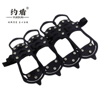 约盾 硅胶10齿魔术贴冰爪防滑鞋套 CRMP01/双