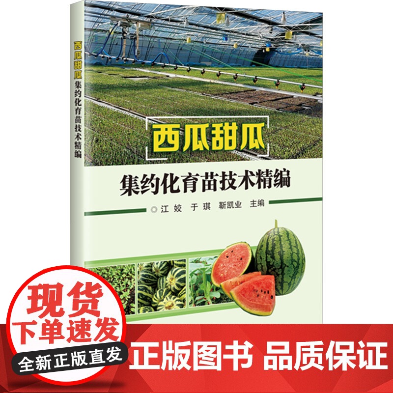 西瓜甜瓜集约化育苗技术精编 江姣 于琪 靳凯业 编 9787511668172中国农业科学技术出版社