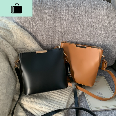 春夏休闲水桶小包包女2020流行新款潮韩版百搭单肩斜挎时尚子母包NEW LAKE女斜挎包