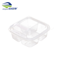 铂锜澳一次性水果盒打包盒400套/箱/4格/箱