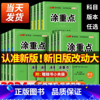 涂重点+阅读与积累 六年级下 [正版]2024春新领程涂重点语文一年级二年级三年级四年级五年级六年级语文人教版小学123