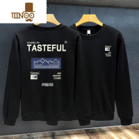 YANXU2023年新款字母印花卫衣男青年潮流百搭宽松痞帅ins休闲上衣